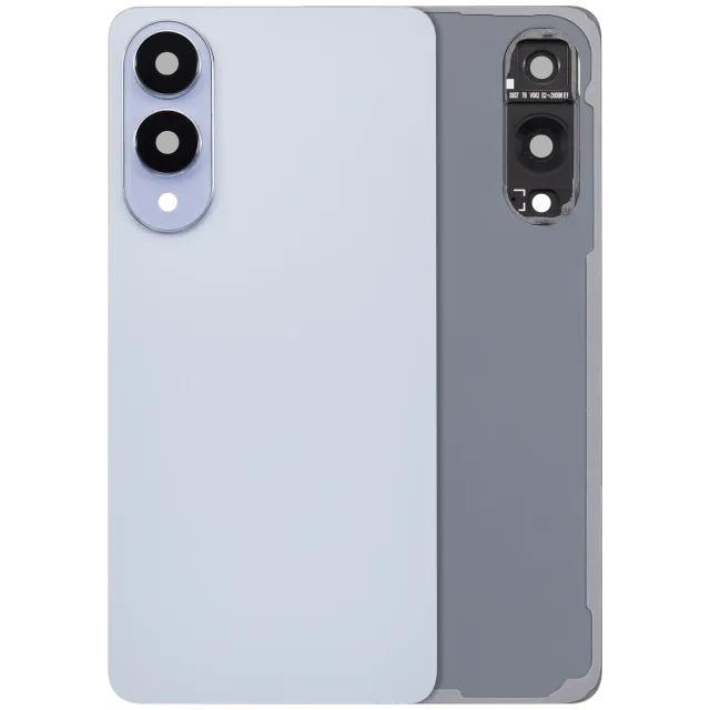 Zadní sklo se sklíčkem kamery pro Samsung Galaxy S25 Edge (bez loga) (Aftermarket Plus) (Titanium Icyblue)