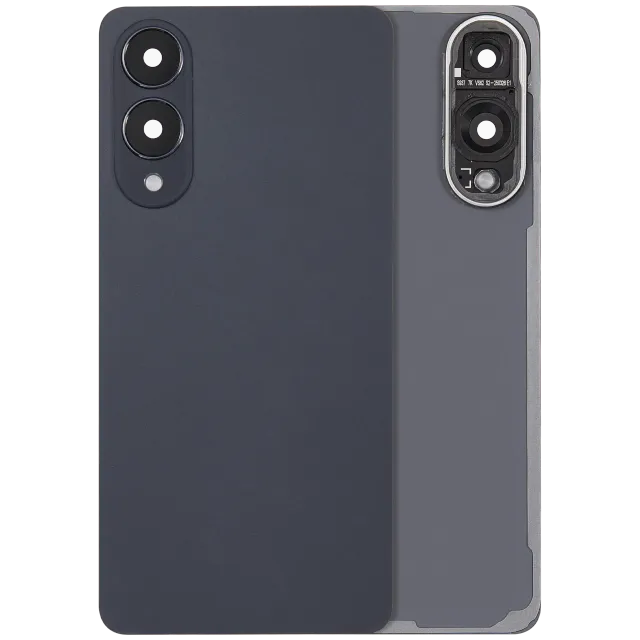 Zadní sklo se sklíčkem kamery pro Samsung Galaxy S25 Edge (bez loga) (Aftermarket Plus) (Titanium Jetblack)