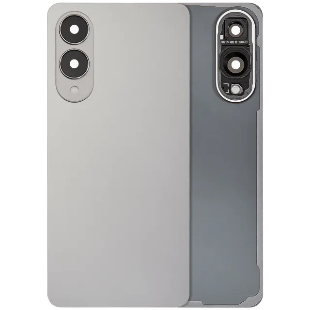 Zadní sklo se sklíčkem kamery pro Samsung Galaxy S25 Edge (bez loga) (Aftermarket Plus) (Titanium Silver)