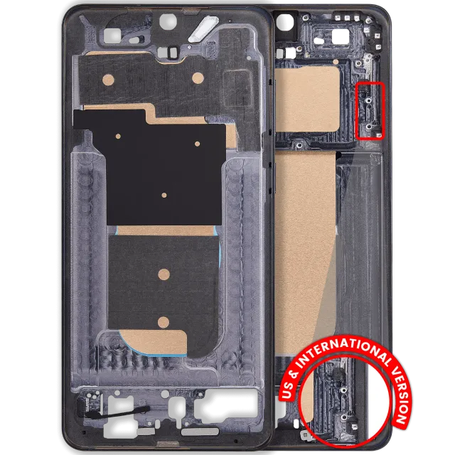 Střední rám (housing) pro Samsung Galaxy S25 Edge 5G (US & International Version) (Titanium Jetblack)