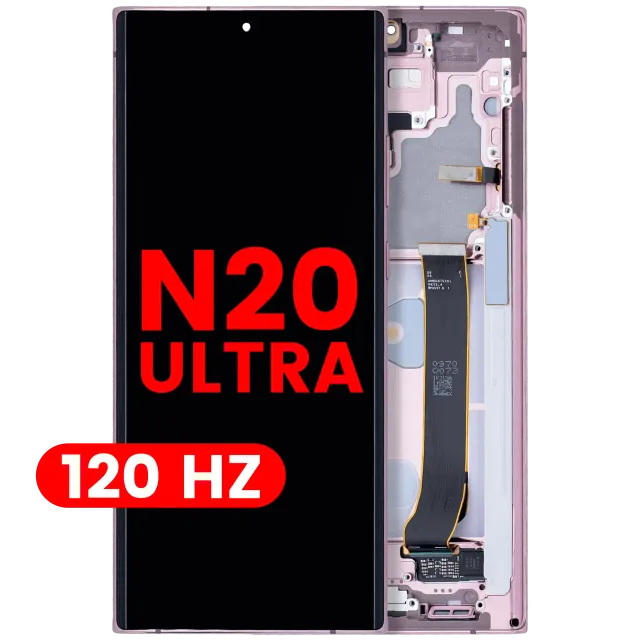 OLED displej s rámečkem pro Samsung Galaxy Note 20 Ultra 5G (Aftermarket Pro) (120 Hz) (Mystic Bronze)