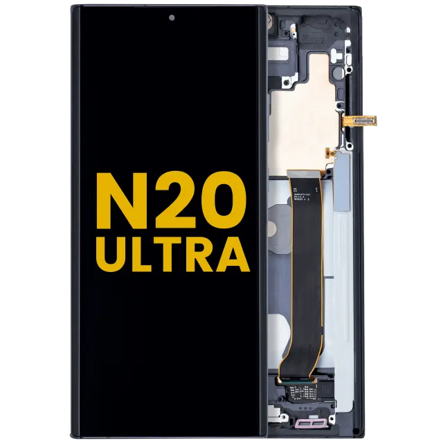OLED displej s rámečkem pro Samsung Galaxy Note 20 Ultra 5G (repasovaný) (Mystic Black)