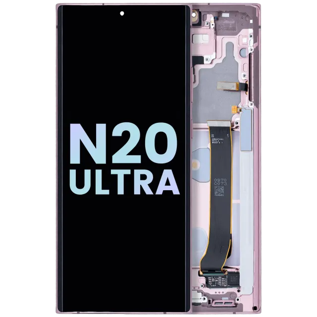 OLED displej s rámečkem pro Samsung Galaxy Note 20 Ultra 5G (Service Pack) (Mystic Bronze)
