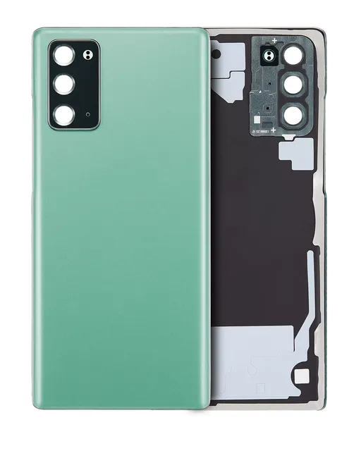 Zadní sklo se sklíčkem kamery pro Samsung Galaxy Note 20 5G (bez loga) (Aftermarket Plus) (Mystic Green)