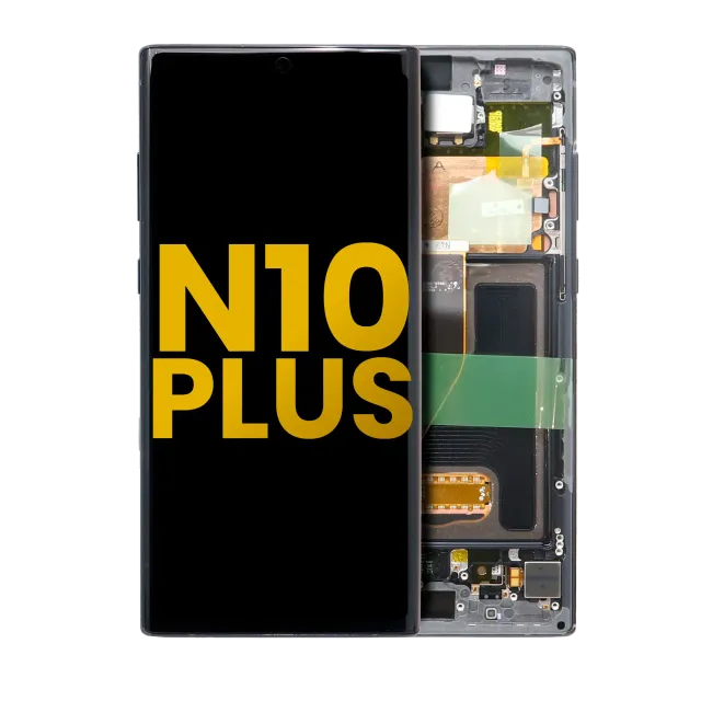 OLED displej s rámečkem pro Samsung Galaxy Note 10 Plus / 5G (repasovaný) (Aura Black)
