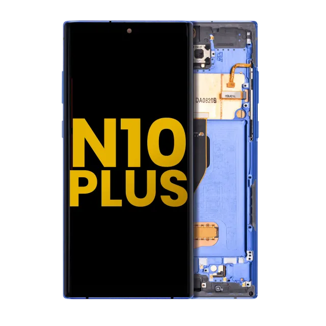 OLED displej s rámečkem pro Samsung Galaxy Note 10 Plus / 5G (repasovaný) (modrá)