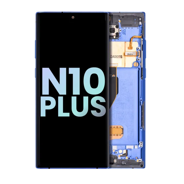 OLED displej s rámečkem pro Samsung Galaxy Note 10 Plus / 5G (Service Pack) (Aura Blue)