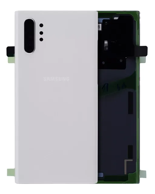 Zadní sklo se sklíčkem kamery pro Samsung Galaxy Note 10 Plus / 5G (Service Pack) (Aura White)
