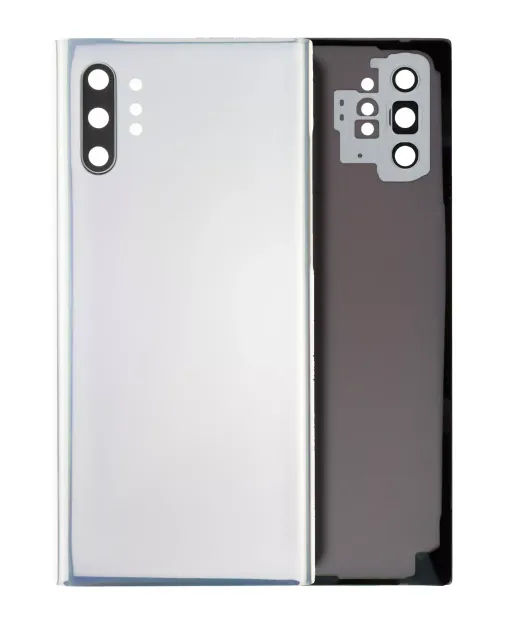 Zadní sklo se sklíčkem kamery pro Samsung Galaxy Note 10 Plus / 5G (Service Pack) (Aura Glow / Silver)