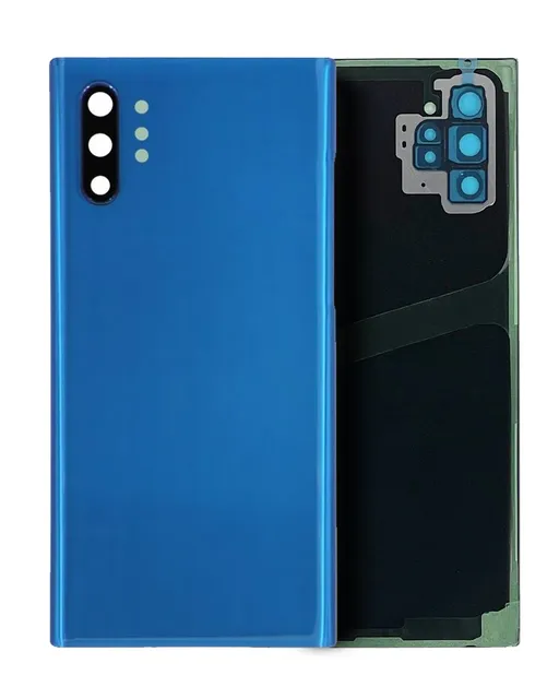 Zadní sklo se sklíčkem kamery pro Samsung Galaxy Note 10 Plus / 5G (Service Pack) (Aura Blue)