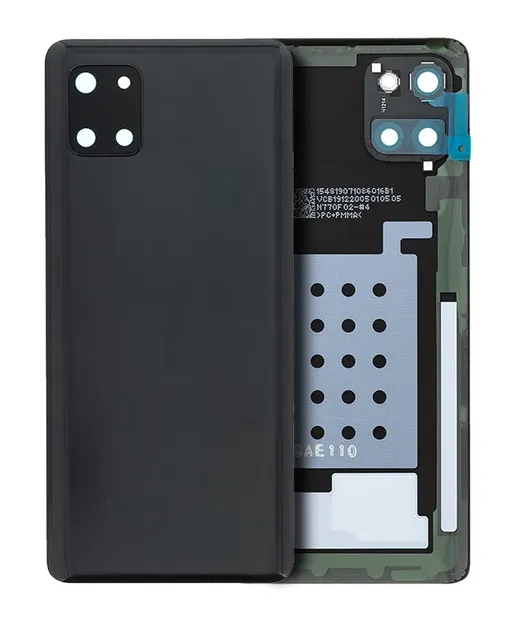 Zadní sklo se sklíčkem kamery pro Samsung Galaxy Note 10 Lite (Service Pack) (Aura Black)