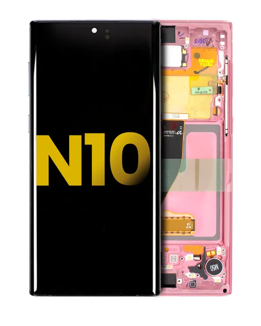 OLED displej s rámečkem pro Samsung Galaxy Note 10 (repasovaný) (Aura Pink)
