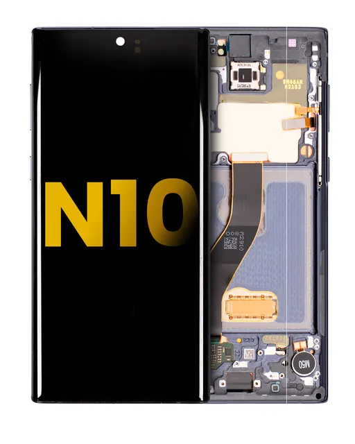 OLED displej s rámečkem pro Samsung Galaxy Note 10 (repasovaný) (Aura Black)