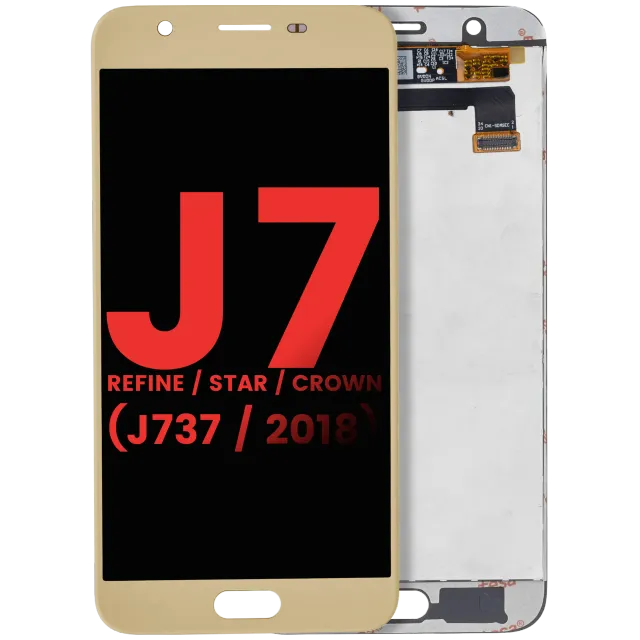 LCD displej bez rámečku pro Samsung Galaxy J7 Refine / Star / Crown (J737 / 2018) (Aftermarket Plus) (zlatá)