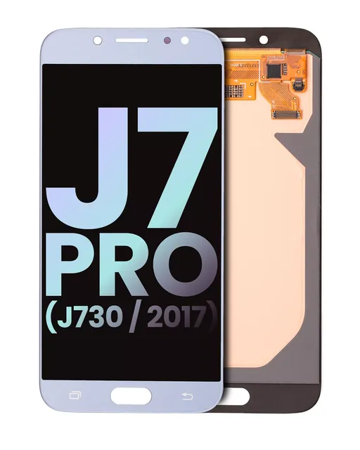 LCD displej bez rámečku pro Samsung Galaxy J7 Pro (J730 / 2017) (Service Pack) (stříbrná)