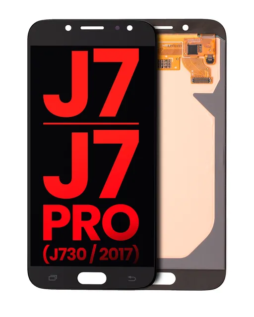 OLED displej bez rámečku pro Samsung Galaxy J7 / J7 Pro (J730 / 2017) (Aftermarket Plus) (černá)