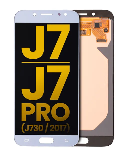 OLED displej bez rámečku pro Samsung Galaxy J7 / J7 Pro (J730 / 2017) (repasovaný) (modrá / šedá)