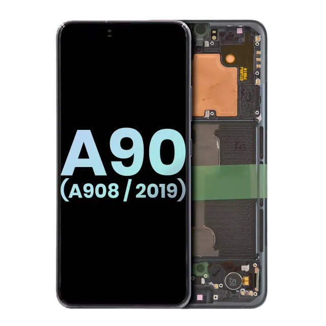 OLED displej s rámečkem pro Samsung Galaxy A90 5G (A908 / 2019) (Service Pack) (černá)