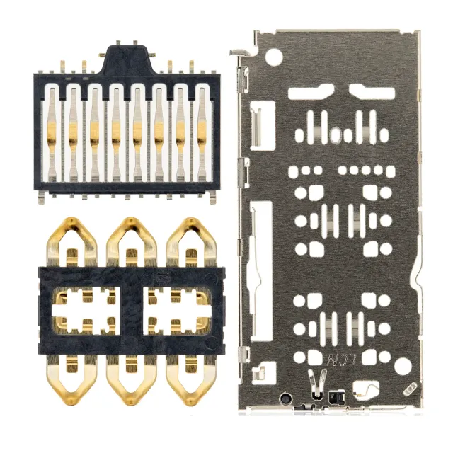 Čtečka SIM pro Samsung Galaxy A10 (A105) / A20 (A205) / A30 (A305) / A50 (A505) / A51 (A515) / A70 (A705) / A9 (A920) / TCL 30 SE / Xiaomi Redmi Note 7 / Note 8 / Note 9 / Redmi Note 11 4G (Global Version) (sada 4 ks)