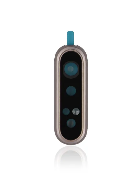 Sklíčko zadní kamery s držák / bezel pro Samsung Galaxy A80 (A805 / 2019) (Angel Gold)