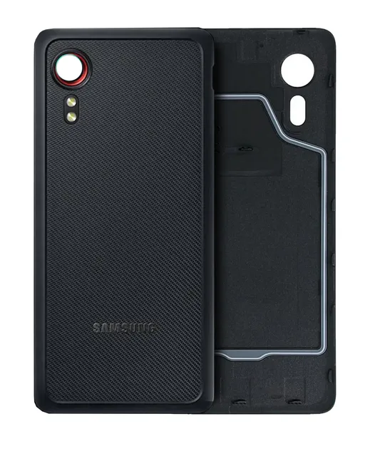 Zadní sklo se sklíčkem kamery pro Samsung Galaxy Xcover 5 (Service Pack) (černá)