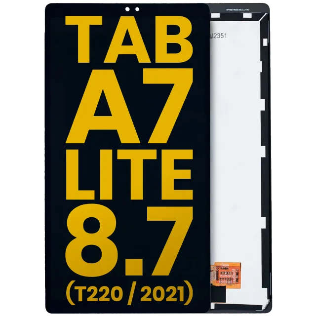 LCD displej bez rámečku pro Samsung Galaxy Tab A7 Lite 8.7" (2021) (T220) (verze WiFi) (repasovaný) (černá)