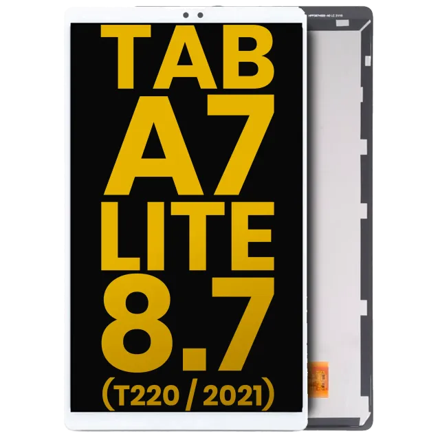 LCD displej bez rámečku pro Samsung Galaxy Tab A7 Lite 8.7" (2021) (T220) (verze WiFi) (repasovaný) (bílá)
