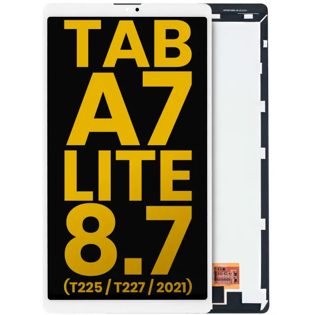 LCD displej bez rámečku pro Samsung Galaxy Tab A7 Lite 8.7" (2021) (T225 / T227) (verze Cellular) (repasovaný) (bílá)