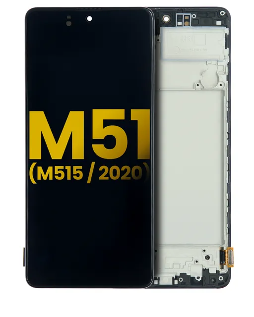 OLED displej s rámečkem pro Samsung Galaxy M51 (M515 / 2020) (repasovaný) (všechny barvy)