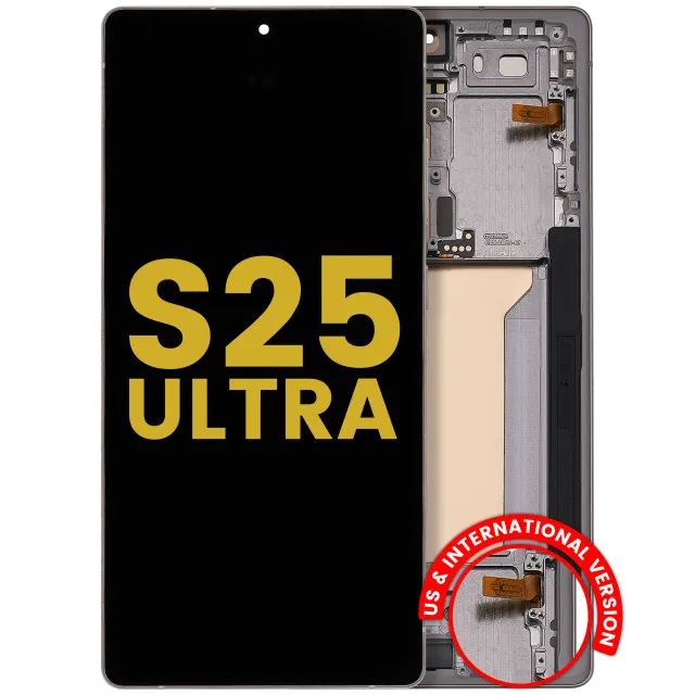 OLED displej s rámečkem pro Samsung Galaxy S25 Ultra 5G (repasovaný) (US & International) (Titanium Pink Gold / Jade Green / Grey)