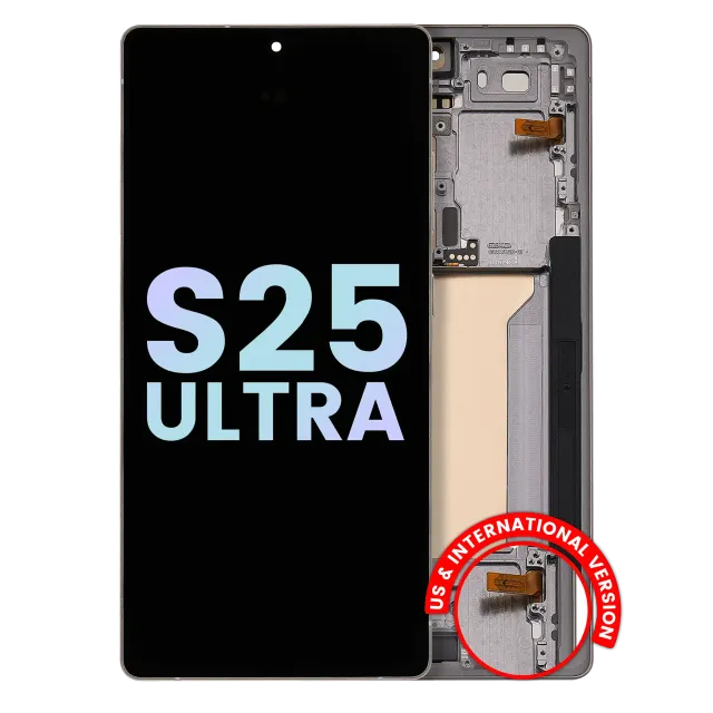 OLED displej s rámečkem pro Samsung Galaxy S25 Ultra 5G (US & International) (Service Pack) (Titanium Pink Gold / Jade Green / Grey)