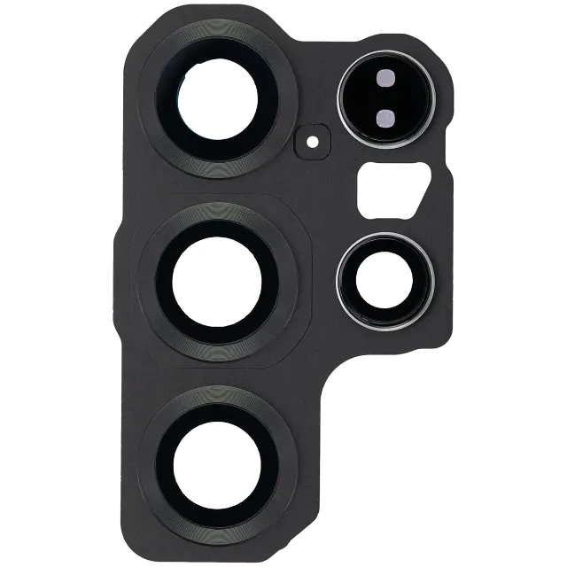 Sklíčko zadní kamery s kryt bezel ring pro Samsung Galaxy S25 Ultra 5G (Titanium Jet Black)
