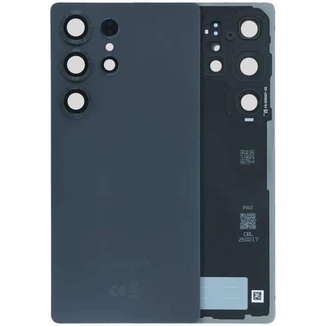Zadní sklo se sklíčkem kamery pro Samsung Galaxy S25 Ultra 5G (Service Pack) (černý titan)