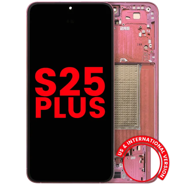 OLED displej s rámečkem pro Samsung Galaxy S25 Plus 5G (US & International Version) (Aftermarket Plus) (Coral Red)