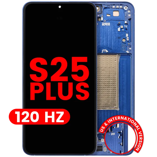 OLED displej s rámečkem pro Samsung Galaxy S25 Plus 5G (US & International Version) (Aftermarket Plus) (120 Hz) (Navy)