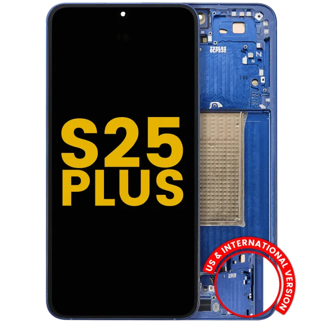 OLED displej s rámečkem pro Samsung Galaxy S25 Plus 5G (US & International Version) (repasovaný) (Navy)
