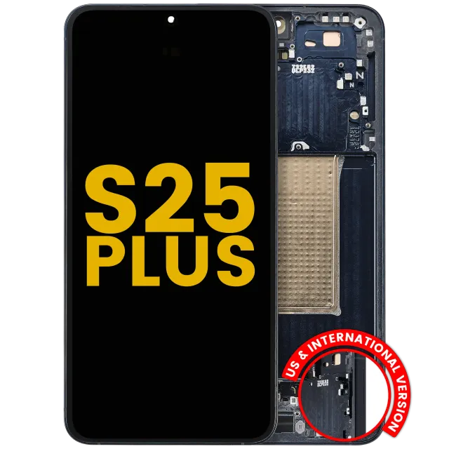 OLED displej s rámečkem pro Samsung Galaxy S25 Plus 5G (US & International Version) (repasovaný) (Blue Black)