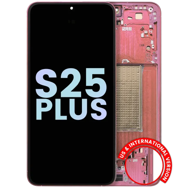 OLED displej s rámečkem pro Samsung Galaxy S25 Plus 5G (US & International Version) (Service Pack) (Coral Red)