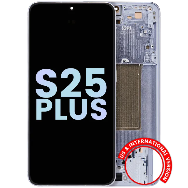 OLED displej s rámečkem pro Samsung Galaxy S25 Plus 5G (US & International Version) (Service Pack) (Icy Blue)