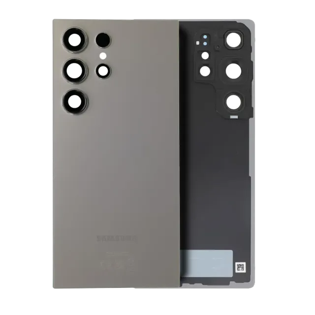 Zadní sklo se sklíčkem kamery pro Samsung Galaxy S25 Ultra 5G (Service Pack) (šedý titan)