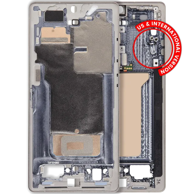 Střední rám (housing) pro Samsung Galaxy S25 Ultra (US & International Version) (Titanium Pink Gold)