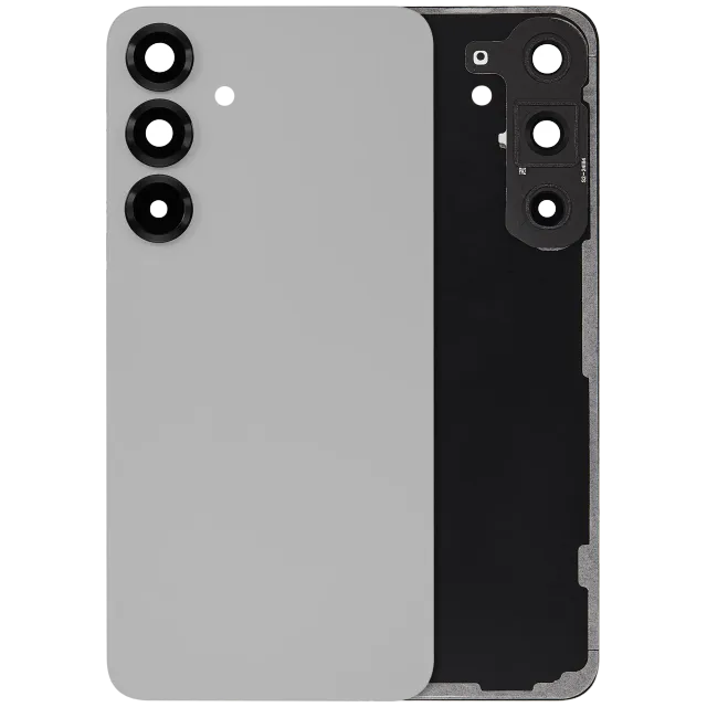 Zadní sklo se sklíčkem kamery pro Samsung Galaxy S25 Plus 5G (bez loga) (Aftermarket Plus) (Silver Shadow)