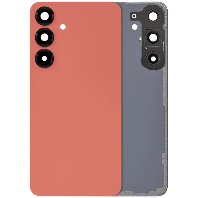 Zadní sklo se sklíčkem kamery pro Samsung Galaxy S25 Plus 5G (bez loga) (Aftermarket Plus) (Coral Red)