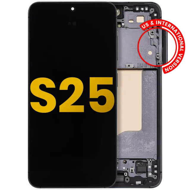 OLED displej s rámečkem pro Samsung Galaxy S25 5G (US & International) (repasovaný) (Blue Black)