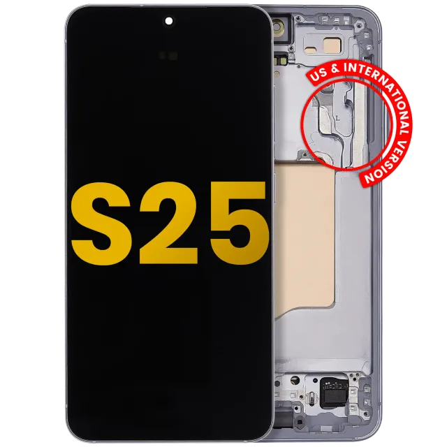 OLED displej s rámečkem pro Samsung Galaxy S25 5G (US & International) (repasovaný) (Icy Blue)