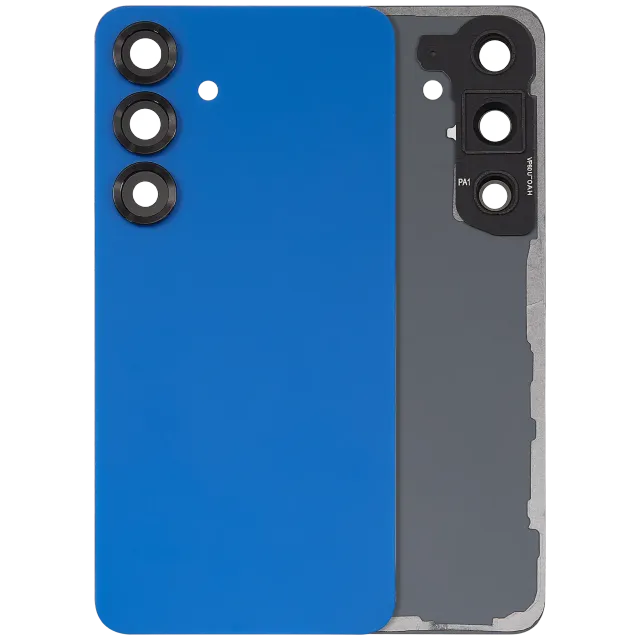 Zadní sklo se sklíčkem kamery pro Samsung Galaxy S25 5G (bez loga) (Aftermarket Plus) (Navy)