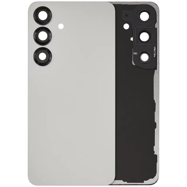 Zadní sklo se sklíčkem kamery pro Samsung Galaxy S25 5G (bez loga) (Aftermarket Plus) (Silver Shadow)