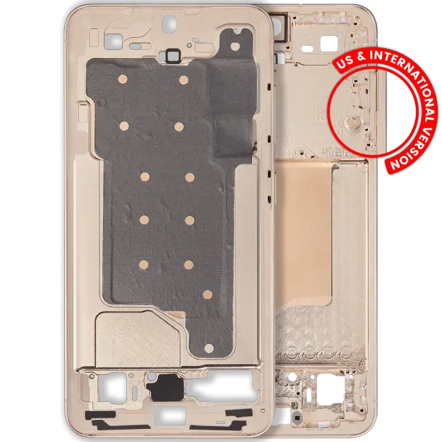 Střední rám (housing) pro Samsung Galaxy S25 5G (US & International Version) (Pink Gold)