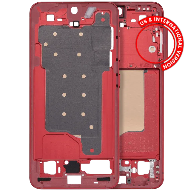 Střední rám (housing) pro Samsung Galaxy S25 5G (US & International Version) (Coral Red)