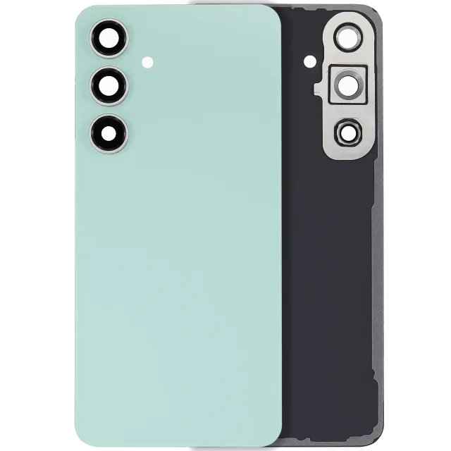 Zadní sklo se sklíčkem kamery pro Samsung Galaxy S24 FE (bez loga) (Aftermarket Plus) (Mint)